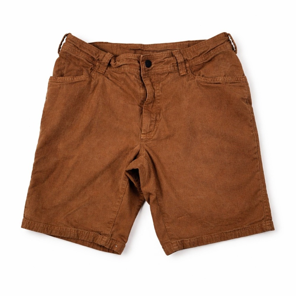 North Face Mens Canvas Shorts Brown Size 30x9 Pockets Outdoors Hiking Work